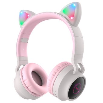  УЦ Наушники полноразмерные bluetooth HOCO W27 Cat ear, grey (плохая упаковка) 