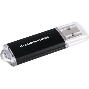  USB-флешка Silicon Power 8Gb Ultima II, USB 2.0, Черный (SP008GBUF2M01V1K) 