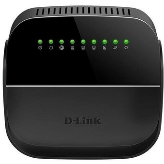  Роутер D-Link DSL-2640U/R1A N150 черный 