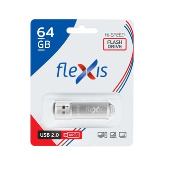  USB-флешка Flexis RB-108, 64 GB, USB 2.0 (FUB20064RB-108) 