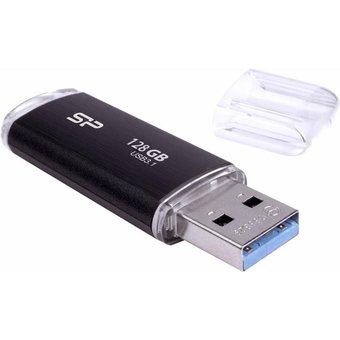  USB-флешка Silicon Power SP128GBUF3B02V1K Blaze B02 128Gb , USB 3.1, Черный 