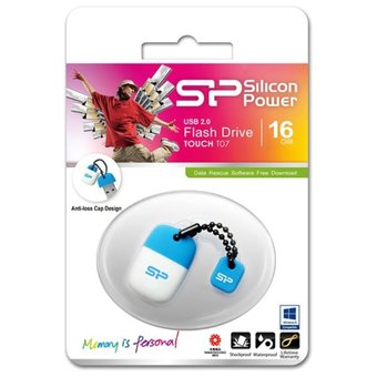  USB-флешка 16G USB 2.0 Silicon Power Touch T07 Blue (SP016GBUF2T07V1B) 
