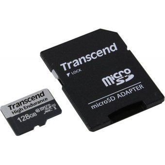  Карта памяти Transcend TS128GUSD350V microSDXC 350V 128GB UHS-I Class 10 U1 с адаптером 
