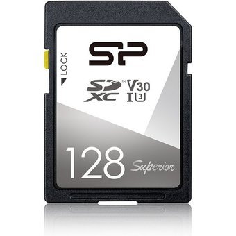  Карта памяти Silicon Power SP064GBSDXCV3V10 SD 64GB Superior SDXC Class 10 UHS-I U3 V30 100/80 Mb/s 