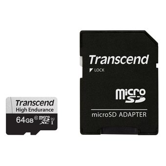  Карта памяти Transcend TS64GUSD350V microSDXC 350V 64GB UHS-I Class 10 U1 с адаптером 
