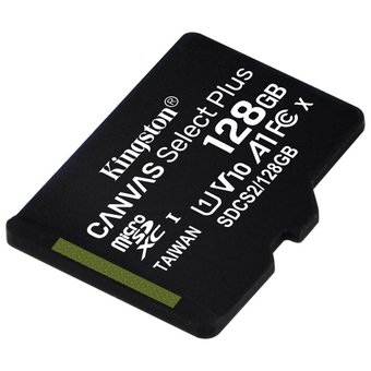  Карта памяти Kingston SDCS2/128GBSP microSDXC Canvas Select Plus без адаптера 