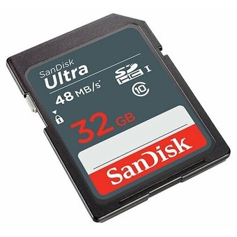  Карта памяти SanDisk SDHC 32GB Class 10 UHS-I Ultra 48MB/s (SDSDUNB-032G-GN3IN) 