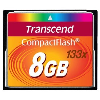  Карта памяти Transcend CF 8GB , 133X (TS8GCF133) 