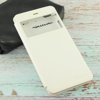  Кожаный чехол (книжка) Nillkin Sparkle Series для Xiaomi 5S белый 