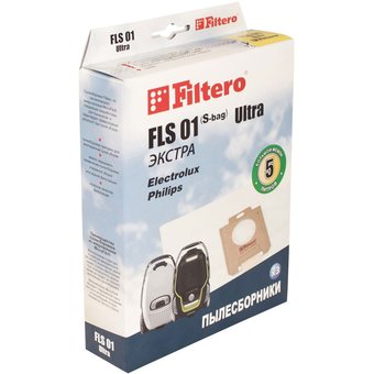 Пылесборники Filtero FLS 01 Ultra Экстра, 3 шт в упак. 
