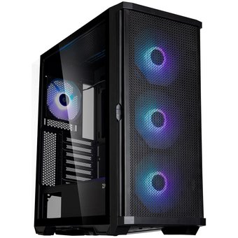  Корпус ZALMAN Z10 Plus, ATX, Black, Window, 2x3.5", 2x2.5", 2xUSB3.0, 1xUSB 3.1 Type-C, FRONT 3x140mm ARGB, REAR 1x120mm ARGB 