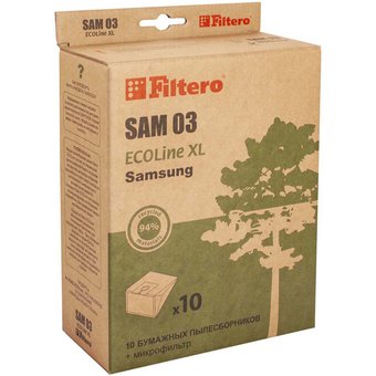  Бумажные пылесборники Filtero SAM 03SAM 03 ECOLine XL 