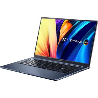  Ноутбук Asus VivoBook 15 OLED M1503IA-L1018 (90NB0Y61-M00590) Ryzen 5 4600H 8Gb SSD512Gb Radeon 15.6" OLED FHD noOS blue 