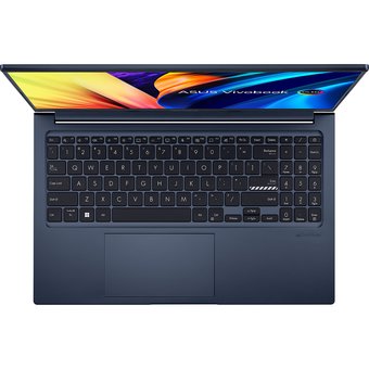  Ноутбук Asus VivoBook 15 OLED M1503IA-L1018 (90NB0Y61-M00590) Ryzen 5 4600H 8Gb SSD512Gb Radeon 15.6" OLED FHD noOS blue 