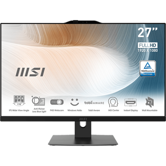  Моноблок MSI Modern AM272P 12M-271RU (9S6-AF8211-271) Black 27" FHD i7-1260P/32Gb/1000Gb SSD/W11Pro/k+m 
