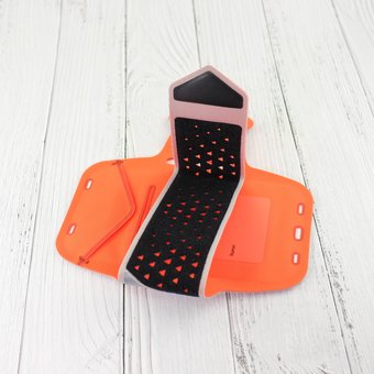  Спортивный чехол на руку для смартфона Xiaomi Guildford (5.5-6.0 дюймов) оранжевый 