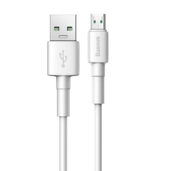  Дата-кабель BASEUS Mini White Cable (CAMSW-E02) micro 4А 2м белый 