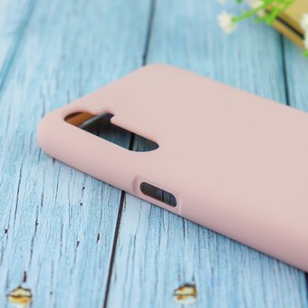  Чехол Silicone case для Realme6 пудровый (19) 