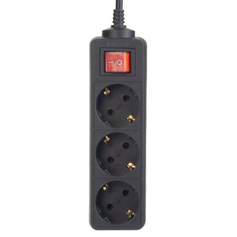  Сетевой удлинитель Perfeo PowerMate PF-A4680, 5,0м, 3 розетки, черный (PF-PM-3/5,0-B) 
