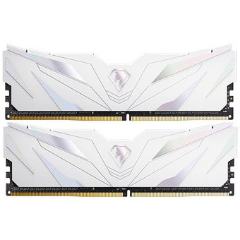 ОЗУ Netac Shadow II (NTSWD4P36DP-16W) DDR 4 DIMM 16Gb (8Gbx2) PC28800, 3600Mhz, C18 White, с радиатором 