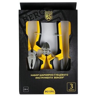  Набор шарнирно-губцевого инструмента BERGER BG1295 3 предмета 