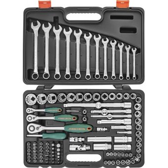  Набор инструмента JONNESWAY S68H5234111S универсальный 1/4", 1/2"DR Super Tech, 111 предметов 