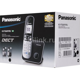  Радиотелефон Dect Panasonic KX-TG6811RUB черный 