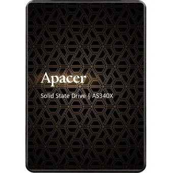  SSD Apacer Panther AS340X (AP960GAS340XC-1), 960 ГБ, 2.5" SATA III, чтение: 550 МБ/с, запись: 510 МБ/с, 3D V-NAND 