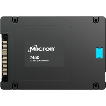  SSD Micron 7450 MAX (MTFDKCC12T8TFS-1BC1ZABYY) 12800GB, U.3(2.5" 15mm), NVMe, PCIe 4.0 x4, 3D TLC, R/W 6800/5600MB/s 
