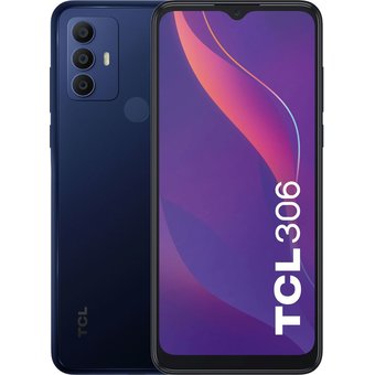  Смартфон TCL 306 3/32GB Atlantic Blue TCL-6102H-2BLCRU12 