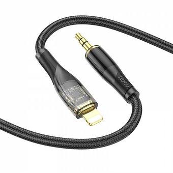  Дата-кабель HOCO UPA25 Transparent Discovery Edition Digital audio conversion cable iP (чёрный) 