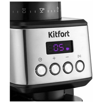  Кофемолка Kitfort КТ-790 нерж/черный 