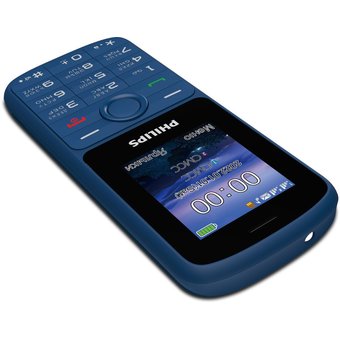  Мобильный телефон Philips E2101 Xenium (CTE2101BU/00) синий 