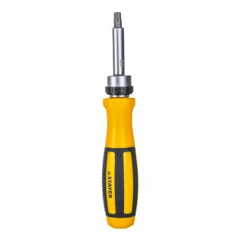  Отвертка STAYER Master 25311-H41 реверсивная с эргономичной ручкой, с насадками, 41 предмет 