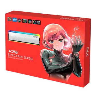  ОЗУ ADATA XPG D45G RGB Spectrix AX4U41338G19J-DCWHD45G 16GB DDR4 4133 DIMM Non-ECC, CL19, 1.45V, 2 x 8GB, RTL 