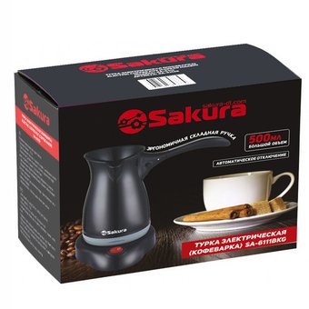  Турка электрическая SAKURA SA-6111BKG (0.5) черн/сер 