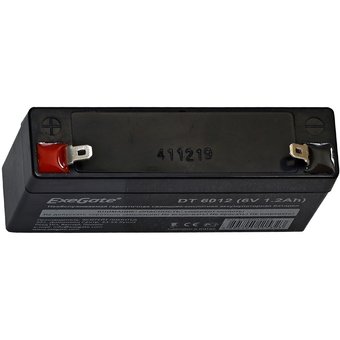  Аккумуляторная батарея ExeGate DT 6012 (6V 1.2Ah, клеммы F1) 282944 