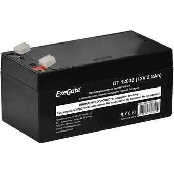  Аккумуляторная батарея ExeGate DT 12032 (12V 3.2Ah, клеммы F1) 282958 
