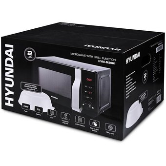  Микроволновая печь Hyundai HYM-M2061 черный 