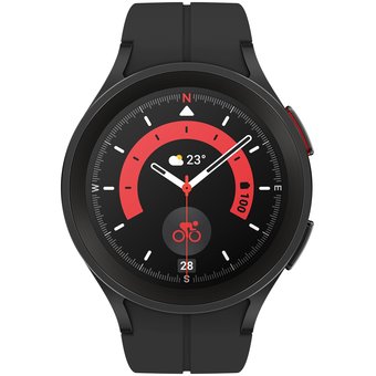  Смарт-часы Samsung Galaxy Watch 5 Pro (SM-R920NZKAMEA) 45мм 1.4" AMOLED корп.черный рем.черный 