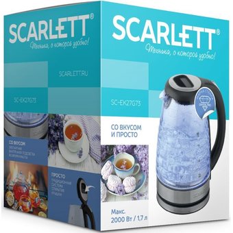 Чайник Scarlett SC-EK27G73 черный 