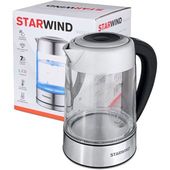  Чайник Starwind SKG5213 черный/серебристый 