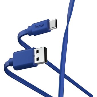  Дата-кабель Hama 00187229 USB Type-C USB A1м синий 