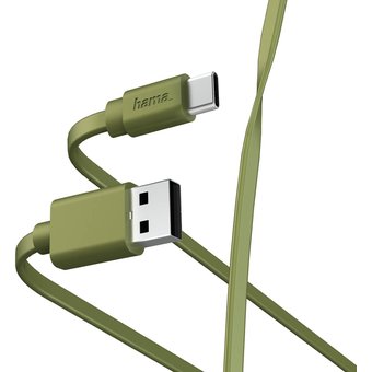  Дата-кабель Hama 00187231 USB Type-C USB A1м зеленый 