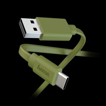  Дата-кабель Hama 00187231 USB Type-C USB A1м зеленый 