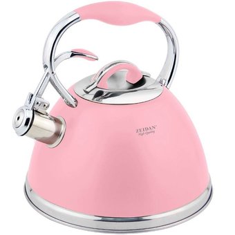  Чайник со свистком Zeidan Z-4282 розовый 