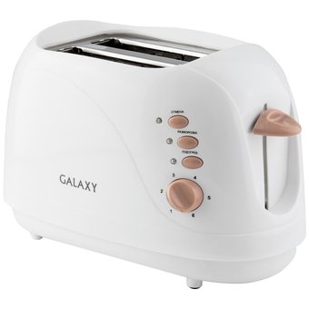 Тостер Galaxy GL 2904 белый, 800 Вт 
