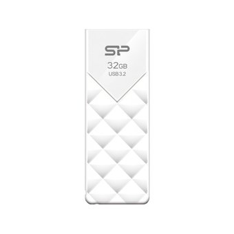  USB-флешка Silicon Power SP032GBUF3B03V1W Blaze B03, 32Gb USB 3.2, Белый 