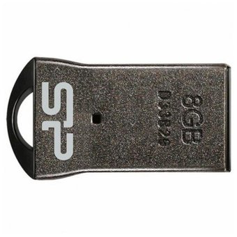  USB-флешка Silicon Power 8Gb Touch T01, USB 2.0, Черный (SP008GBUF2T01V1K) 