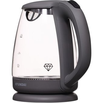  Чайник Hyundai HYK-G1003 серый 